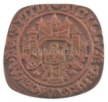 Lengyelország / Szczecin 1975. "Szczecin város első bélyegzője" kétoldalas öntött bronz em...