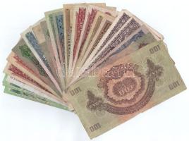 22db-os vegyes pengő és forint tétel T:III,III- közte folt, lyuk, szakadás, saroktörés