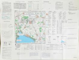 2003 Balatonalmádi, topográfiai oktatótérképe, 1: 50 000, 70×94 cm