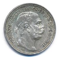 1914KB 1K Ag "Ferenc József" T:1-,2 patina, kis ph. Adamo K5.1