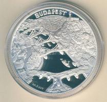 DN "Budapest nevezetességei-Mátyás templom" Ag emlékérem 31,104g (1oz) T:PP Díszdobozban, ...