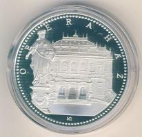 DN "Budapest nevezetességei-Operaház" Ag emlékérem 31,104g (1oz) T:PP Díszdobozban, tanúsítvánnyal!