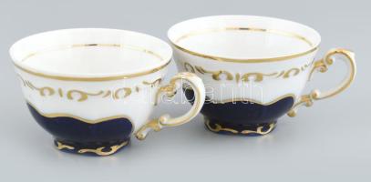 Zsolnay Pompadour mintás 5 személyes mokkás készlet, jelzett, minimális kopásokkal