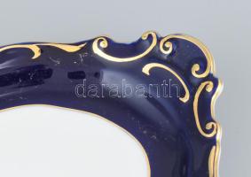 Zsolnay Pompadour mintás 6 személyes szendvicses készlet, jelzett, minimális kopásokkal