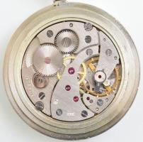 Molnia zsebóra, másodpercmutatóval, óralánccal, működik, d: 50 mm