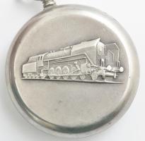 Molnia zsebóra, másodpercmutatóval, óralánccal, működik, d: 50 mm