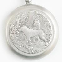 Molnia zsebóra, másodpercmutatóval, óralánccal, működik, d: 50 mm