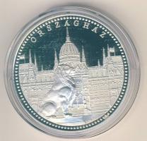 DN "Budapest nevezetességei-Országház" Ag emlékérem 31,104g (1oz) T:PP Díszdobozban, tanúsítvánnyal!