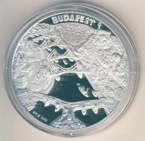 DN "Budapest nevezetességei-Országház" Ag emlékérem 31,104g (1oz) T:PP Díszdobozban, tanús...