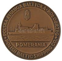 Lengyelország 1978. "Lengyel Hajózási Társaság - Kołobrzeg / Polferries Gdansk - Koppenhága - London" kétoldalas bronz emlékérem (70mm) T:1 Poland 1978. "Polska Zegluga Bałtycka - Kołobrzeg - Polish Baltic Shipping Pomerania / Polferries - Gdansk - Kopenhaga - Londyn" two sided bronze commemorative medallion (70mm) C:UNC