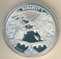 DN "Budapest nevezetességei-Dohány utcai zsinagóga" Ag emlékérem 31,104g (1oz) T:PP Díszdo...