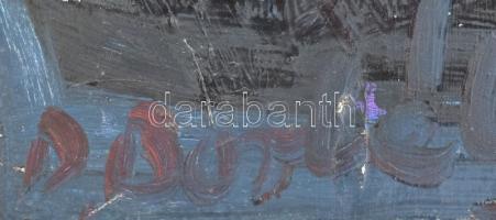 D. Borbély Gizella (1920-1994): Csendélet. Olaj, farost, jelezve balra lent, hátoldalán autográf fel...