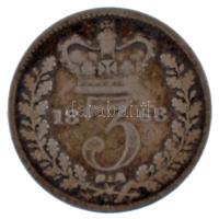 Nagy-Britannia 1868. 3p Ag "Viktória" (1,28g) T:3 Great Britain 1868. 3 Pence Ag "Vic...