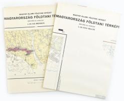 1974, 1977 Mohács, Sellye földtani térképe, 1:200 000, 2 db