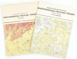 1962, 1966 Eger, Szolnok földtani térképe, 1:200 000, 2 db