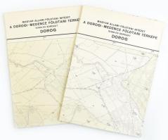 1966 Dorog földtani és észlelési térképe, 1:10 000, 2 db