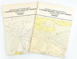 1966 Tokod földtani és észlelési térképe, 1:10 000, 2 db
