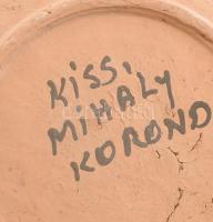 2 db Korondi madaras tányér, jelzett, kopásokkal, d: 20 cm