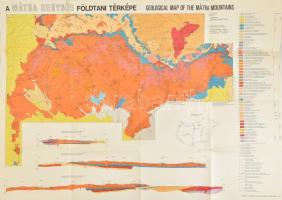 1974 A Mátra-hegység földtani térképe, 62×90 cm
