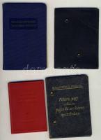 Régi vegyes igazolvány tétel, benne: tagsági könyvek, arcképes igazolványok, lakhatási engedély, köz...