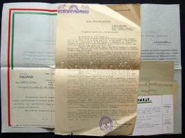 cca 1930-1945 8 db vegyes cserkész irat és nyomtatvány a Bozó Gyula hagyatékból