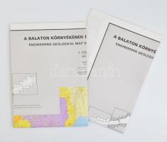 1989 A Balaton környékének földtani térképe, 2 db
