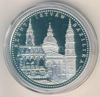 DN "Budapest nevezetességei-Szent István Bazilika" Ag emlékérem 31,104g (1oz) T:PP Díszdobozban, tanúsítvánnyal!