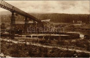 1943 Tatabánya, Középállomás és függőpálya a bányában, iparvasút (Rb)