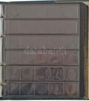 "Austria Glori Osa Aeterna" zöld műbőr érmetartó album 15db berakólappal, különböző méretű...