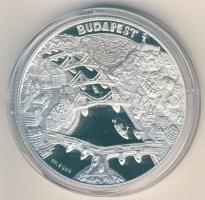 DN "Budapest nevezetességei-Szent István Bazilika" Ag emlékérem 31,104g (1oz) T:PP Díszdob...