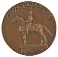 2000. "Géza Fejedelem / Millenium 2000 - Verőce" kétoldalas, öntött bronz emlékérem (51mm)...
