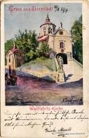 1899 (Vorläufer) Kismarton, Eisenstadt; Wallfahrts-Kirche / Kegytemplom / pilgrim church s: Anton Gradwohl (EK)