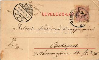 1899 (Vorläufer) Máramarossziget, Sighetu Marmatiei; Református lyceum, Római katolikus templom és g...