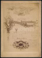 1890 Fiume, Altezza Imperiale e Reale graziosissimo..., keményhátú fotó, 18,5×13,5 cm