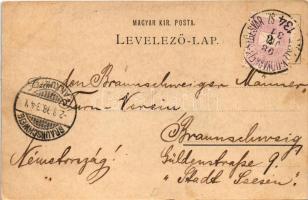 1898 (Vorläufer) Segesvár, Schässburg, Sighisoara; Fr. Teutsch + "SZÉKELY-UDVARHELY-SEGESVÁR 13...