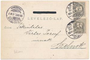 1898 (Vorläufer) Arad, Városház tér, Endrődi Salacz Gyula királyi tanácsos és Arad szab. kir. város ...