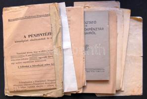 cca 1910-1945 35 db érdekes okmány, levél és irat a Bozó Gyula hagyatékból