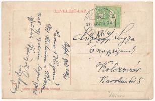 1912 Bánffyhunyad, Huedin; Állami elemi és polgári iskola. W.L. Bp. 1910-13. 7083. Csoma Sándor kiad...