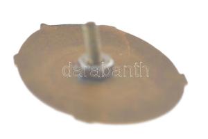 Bulgária ~1950-1960. "Fiatal úttörő természettudós" zománcozott fém jelvény csavaros hátla...