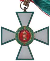 1991. "A Magyar Köztársasági Érdemrend középkeresztje, polgári tagozat" zománcozott Ag kit...