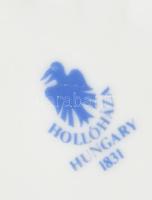 Hollóházi kotyogó kiöntő, kopott, hajszálrepedéssel, jelzett, m: 11 cm