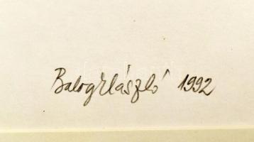 Balogh László (1930-): Játékos formák, 1992. Szitanyomat, papír, jelzett, művészpéldány E.A. III./XV...