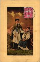 1915 Kalotaszeg, Tara Calatei; népviselet / folklore. TCV card (EK)