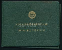1964 Külkereskedelmi minisztérium arcképes igazolványa