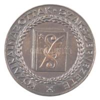 DN Közalkalmazottak Szakszervezete / 50 éves Szakszervezeti Tagságért kétoldalas bronz emlékérem (70mm) T:1-