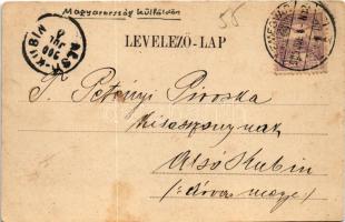 1900 Temesvár, Timisoara; Gyárváros, Baross utca / Vorstadt Fabrik / street view (fl)