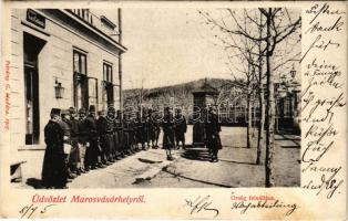 1905 Marosvásárhely, Targu Mures; Őrség felváltása. Petróczy G. kiadása / K.u.K. military, change of the guard (EK)