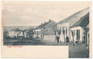 1904 Nagyhalmágy, Halmagiu; Fő utca. Deutsch Ármin fényképész felvétele / main street (EK)