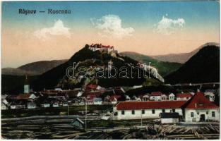 1925 Barcarozsnyó, Rozsnyó, Rosenau, Rasnov; fűrésztelep, vár / sawmill, castle