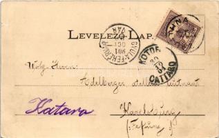 1901 Zalatna, Zlatna; M. kir. kohótelep. Nagy Lajos kiadása / iron factory, ironworks, smelter (kis ...